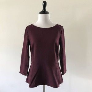 Ann Taylor Peplum Top - Size S